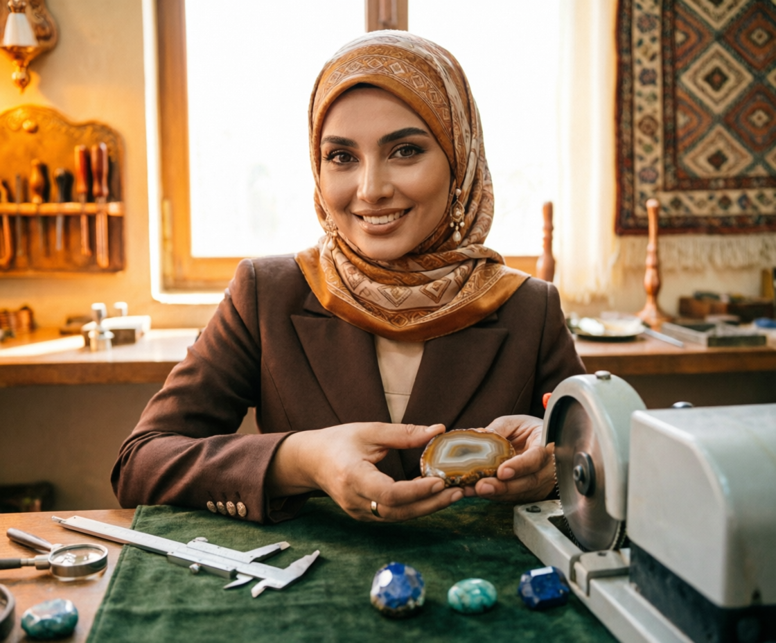 گوهرتراشی نگین خاتم
